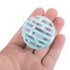POPETPOP 10pcs Cat Toy Balls with Bell Plastic Lattice Jingle Balls Kitten Chase Pounce Rattle Toy for Pet Birthday Party Favor Supplies Blue Pink