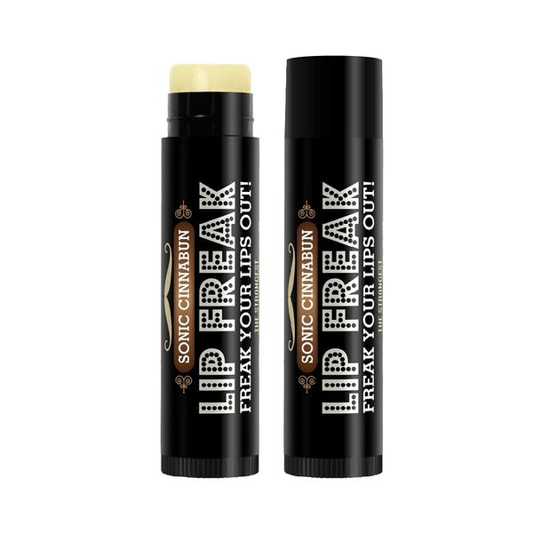 Doctor Lip Bang's BUZZING Lip Balm | Lip Freak| 100% All Natural | Cruelty Free | Sonic Cinnabun | 2 Pack