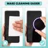 4 Pack Touch Screen Cleaner Balls Phone Cleaning Ball Microfiber Touch Screen Glass Cleaner Cleaning Ball for Computer Laptop Cell Phone Monitor, Black, Blue, Rose Red, Purple