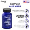 Chemist Labs Methylene Blue Capsules for Humans - USP Grade 99% Purity, Methylene Blue Pharmaceutical Grade, Third Party Tested, Supports Cellular & Mitochondrial Function, Made in USA, 60 Count