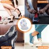 ActFun 6 Pairs (12 Pieces) Felt Metatarsal Pads, 1/5" Thick Reusable Breathable Ball of Foot Cushions, All Day Pain Relief Prevent Calluses Blisters, Foot Arch Support Foot Pads for Women and Men