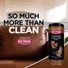 Weiman Leather Cleaner Wipes - 2 Pack with Microfiber Cloth - Clean Condition UV Protection Help Prevent Cracking or Fading of Leather Furniture, Car Interior, and Shoes