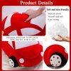 AUCOOMA Car Plush Toys Red 13.7", Stuffed Vehicle Plushie Soft Gifts for Boys