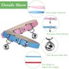 Weewooday 6 Pieces Leather Cat Collar with Bell Leather Kitten Collar Cat Collar for Boy Cats, Girl Cats with Safety Elastic Strap Cute Pet Collars for Small Cat Kitten Puppy