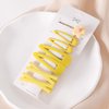 Somlatrecy Women Sprinkles Headband with Flower Decor Hair Clips Yellow