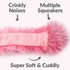 Gor Pets Super Snuggly Plush Octopus Dog Toy - Super Soft with Multiple Squeakers & Crinkles - Perfect Cuddly Companion for Pups & Dogs (Pink, Baby XS)