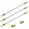 MuHize Upgraded 3/16 Brake Lines - Stainless Steel Brake Line with fittings, Brake Line Tubings with Bubble Flared Ends and Unions,10 Inches Inverted Bubble Flared Brake Lines