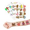 Sloth Temporary Tattoos Birthday Themed Party Supplies Favors Decorations Cute Stickers Tattoo 8 Sheets 96 PCS Gifts for Girl Kids Boys Decor Class School Reward Carnival Christmas