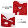 2PCS Silky Satin Hair Bows Ribbon Hair Clips, Satin Bow Hair Clip With Long Tail Ribbon Bowknot Hair Barrettes, Ponytail Holder Hair Accessories Alligator Clips Hair for Women Girls (Red)