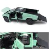 Cybertruck Model: 1/24 Diecast Metal Toy Trucks with Lights and Sounds, Mini Vehicles Toys for Boys, Ages 3 and Up (Green)