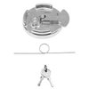 Locking Fuel Cap, Compatible with 1972-2017 Peterbilt 330 to 587 Semi Trucks, 4In Lever Style Aluminum Diesel Fuel Tank Cap Lock, with Keys | Replaces# 11-04859-200, 1104859200, 600212 Lock Gas Cap