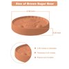 Brown Sugar Keeper and Sugar Saver - Terracotta Brown Sugar Saver Has a Lovely Bear Design, Brown Sugar Bear for Food Storage Containers, Brown Sugar Softener Keeps Brown Sugar Soft and Dry, 4 Pack