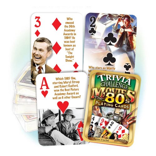 Flickback Media 1980's Movie Trivia Playing Cards: 40th Birthday or Anniversary