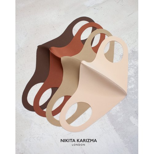 KARIZMA Styling Essentials Cloth Face Mask for Women Pack. 4 Buttery Soft Masks Washable Fabric. Desert Rose Tonal Face Mask Reusable. Stretchy, Comfortable, Fresh Facemask.