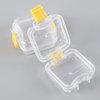 EXCEART 5Pcs Membrane Tooth Boxes Transparent Membrane Film Tooth Box with Latch Denture Storage Boxes