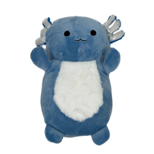 SQUISHMALLOWS Official Kellytoy 10 Inch HugMees Squishy Soft Plush Toy Animal (Miss Vi The Axolotl)