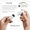 MADLUVV Brow Stamp Refill* - Color Stamp for Brows & Root Touch Up for Women & Men, Instantly Conceal Hair Loss, Grey Hair, Thinning Hair with Stain-Proof/Smudge-Proof Powder Formula (Taupe)