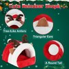 FHTONGE Guinea Pig Bed Cave for Winter, Christmas Guinea Pig Hideout House Rreindeer Shap, Warm Rat Hideaway Cozy Chinchilla Bed for Dwarf Rabbit Ferret Hedgehog Hamster Small Animal Hide