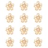 YISSION 12PCS Small Flower Hair Clips for Women Girls Daisy Hair Clip Cute Hair Barrettes Metal Hair Claw Clips Tiny Flower Hair Clips with Pearl for Thin Thick Hair Mini Gold Flower Claw Clips Hair