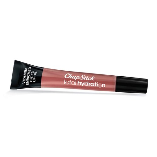 ChapStick Total Hydration Vitamin Enriched Blushed Bronze Tinted Lip Oil Tube, Lip Care - 0.24 Oz