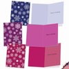 The Best Card Company - 10 Merry Christmas Cards Bulk - Festive Holiday Patterns, Boxed Card Assortment (4 x 5.12 Inch) - Flake Out M5018