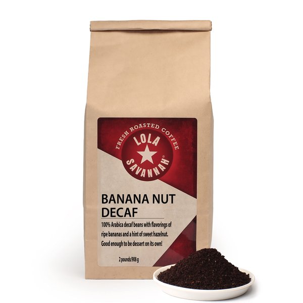 Lola Savannah Banana Nut Ground Decaf Coffee, 2lb