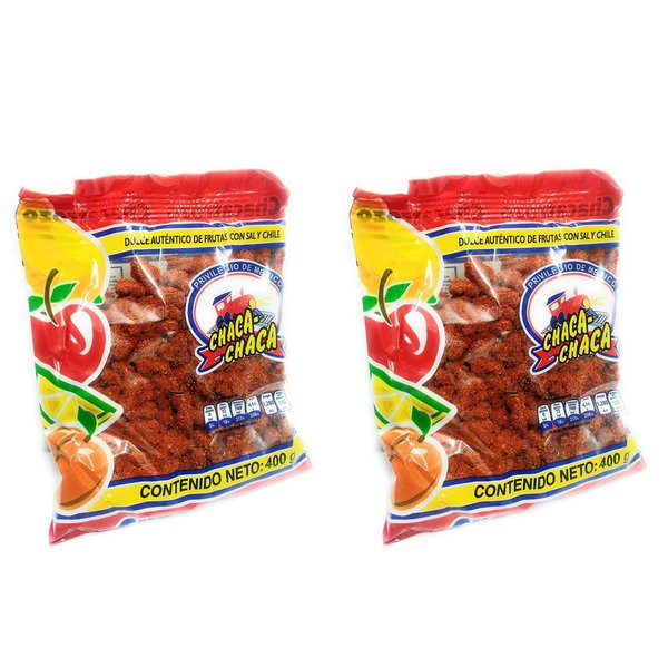 Chaca-Chaca Tamarindo De Frutas Sal Y Chile Tamarind Mexican Candy Trocitos Pack of 2