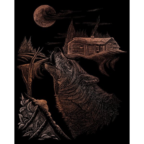 Royal Brush Copper Foil Engraving Art Kit 8"X10", Howl