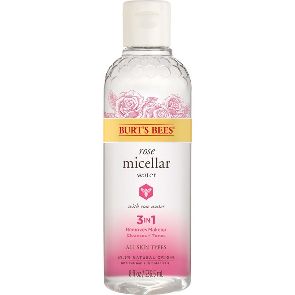 Burt's Bees Micellar Facial Cleansing Water with Rose Water, 8 Oz(Pack of 1)