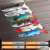QYQBOON Soft Fishing Lures 6Pcs Pre-Rigged Jig Head Paddle Tail Soft Plastic Swimbaits for Bass Trout Walleye Crappie Fishing Gear and Equipment for Saltwater Freshwater
