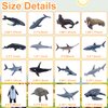 16 PCS Ocean Sea Animal Figures,Mini Sea Life Creatures Toys,Realistic Deep Sea Animal Figures,Plastic Ocean Animals Figures Set,Birthday Cake Topper Party Supplies for Kids Toddlers (Marine life)