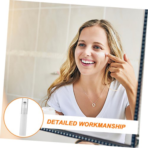 balacoo Creami Buttercream Essential Oil Eye Creams Refillable Cream Bottle Empty Roller Ball Applicator Eye Cream Applicator White Portable Acrylic Dispensing Bottle Travel