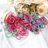 ELIHAIR Kids Baby Hair Ties for Girls Ponytail Holder Hair Elastics Bands 3cm for Child Toddler Curly Hair(Mix 200pcs Diamond Queen)