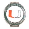 Miami Hurricanes Hat Clip with Double Sided Golf Ball Marker