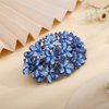 Aimimier Flower Crystal Hair Clips Shiny Rhinestone Hair Spring Clamp Gem Hair Pins Bridal Hairpiece Wedding Hair Accessories for Women (Blue)