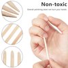 Maitys 500 Pieces Orange Wood Nail Sticks 4.53 Inch Double Sided Wood Cuticle Pusher Remover Manicure Pedicure Tool for Home and Salon