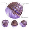 HSPCYGG Costume Wigs Short Daily Wig Light Purple Bob Wig for Women with Bangs Halloween Cosplay Party Synthetic 14 Inch Girls Straight (Free Wig Cap)