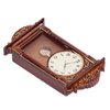 Mini Dollhouse Wall Clock 1:12 Miniature Alarm Clock for Doll House Decoration DIY Craft Minihouse Accessories
