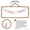 Rose Gold & Silver Glitter Mi Primera Comunión Banner, Primera Comunion Decoracion, First Holy Communion/God Bless This Child, Baptism Christening Theme Mi Bautizo Religious Baby Shower Party Supplies