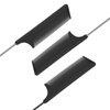 3Pcs Rat Tail Comb Parting Comb，Steel Pin Rat Tail Carbon Fiber Heat Resistant Teasing Combs with Stainless Steel Pintail for Hair Rat tail Combs Salon，Hair Combs for Women(Purple|Black|Pink)