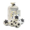 Friendsheep Wool Dryer Balls 6 Pack XL Organic Premium Reusable Cruelty Free Handmade Fair Trade No Lint Fabric Softener Star - Stars Galore