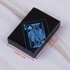 1pc Waterproof Plastic Poker Playing Cards PET Table Games Halloween/Thanksgiving Day (Blue x Silver)