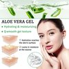 Aloe Vera Gel for Sunburn Relief,Hydrating Travel Size Aloe Vera Gel for Face,Moisturizing Sunburn Relief After Sun Lotion,Fast Absorbing,Non-Sticky Cooling After Sun Lotion Face Moisturizer (D)