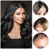 6Pcs Adjustable Elastic Wig Bands Removable Buckles Nonslip Wig Strap Wig Strips with Wavy Silicone Black Glueless Wig Cap Accessories for Sewing Making Keeping Fixed Wigs Edge Wrap Hair Styling