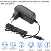NiMH/NiCd Battery Charger Universal RC Battery Charger for NiMH/NiCd Battery(2-10S), 500-800mA Charging Current,AC-DC Plug Charger,5 Converter Plugs for RC Hobbies, Airsoft Battery Packs
