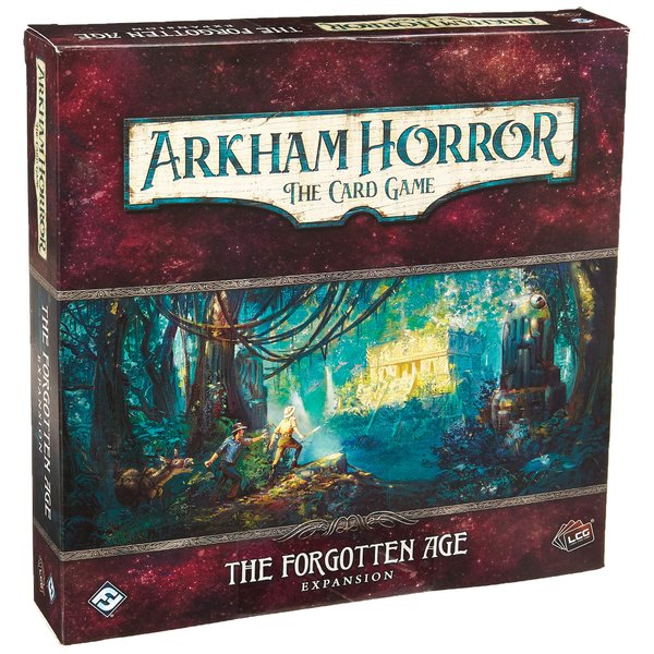 Arkham Horror The Card Game The Forgotten Age Deluxe EXPANSION - Unearth Ancient Secrets! Cooperative Living Card Game, Ages 14+, 1-4 Players, 1-2 Hour Playtime, Made by Fantasy Flight Games