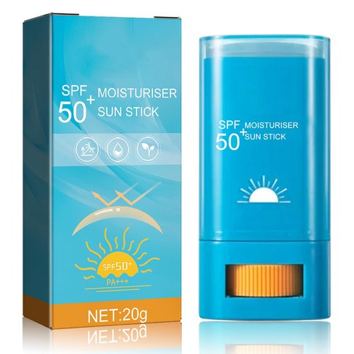 Sunscreen Stick SPF 50+,Face Sunscreen for All Skin Types,Water Resistant & Lightweight,Effective UV Protection Long Lasting Moisturizing Sun Stick