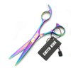 5.5 Inches Hair Scissors with Thinning Comb Hair Cutting Shears Thinning Shears set for Professional and Personal (Rainbow)