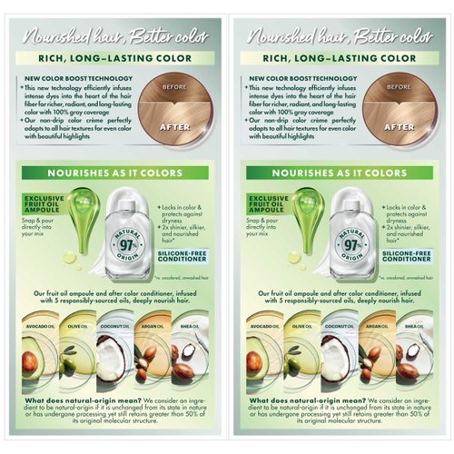 Garnier Hair Color Nutrisse Nourishing Creme, 111 Extra-Light Ash Blonde (White Chocolate) Permanent Hair Dye, 2 Count (Packaging May Vary)