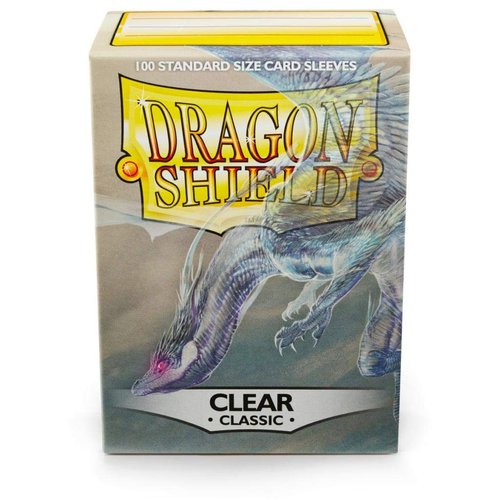 2 Packs Dragon Shield Classic Clear Standard Size 100 ct Card Sleeves Individual Pack